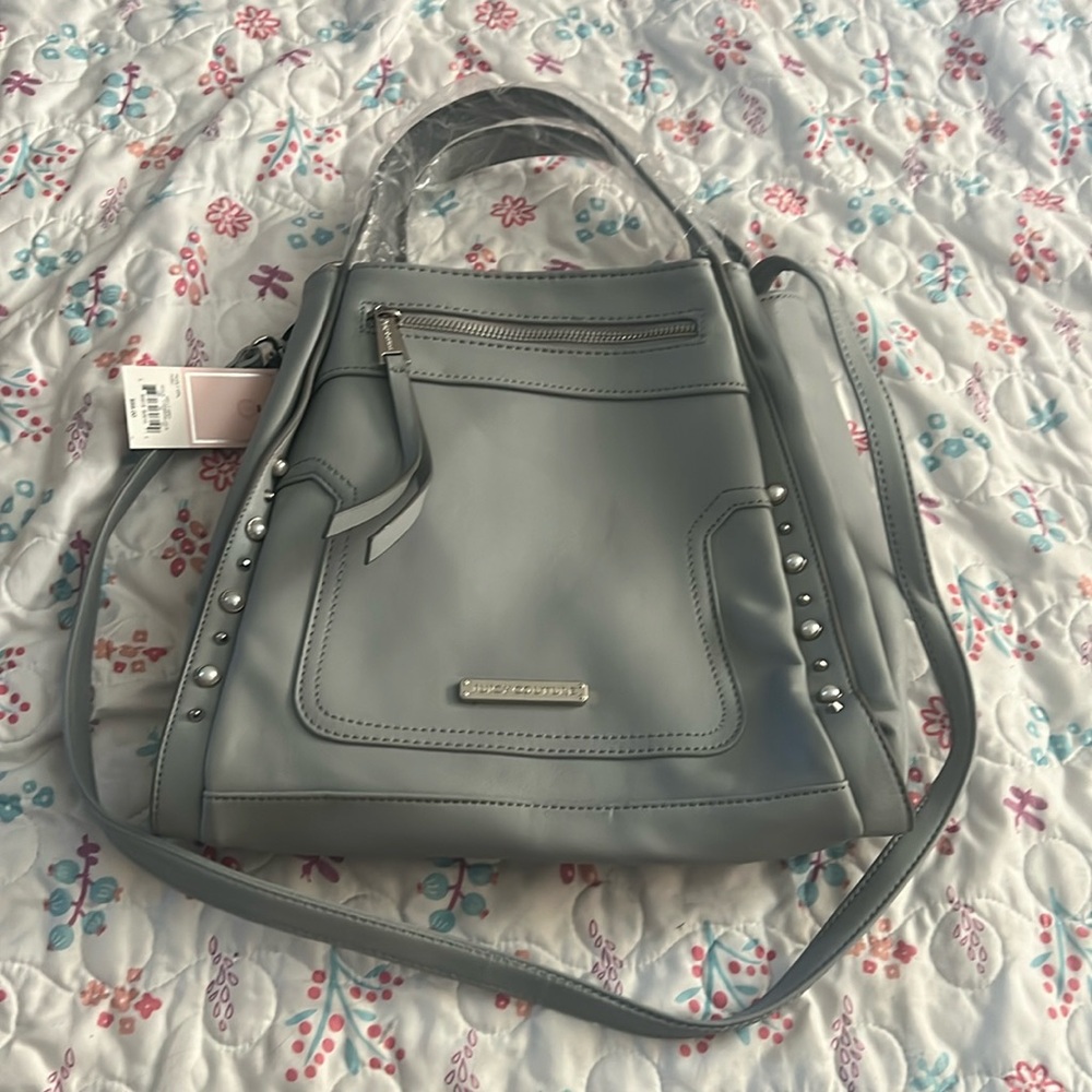 NWT Juicy Couture Hobo Shoulder Bag Purse Pearly Gray Designer